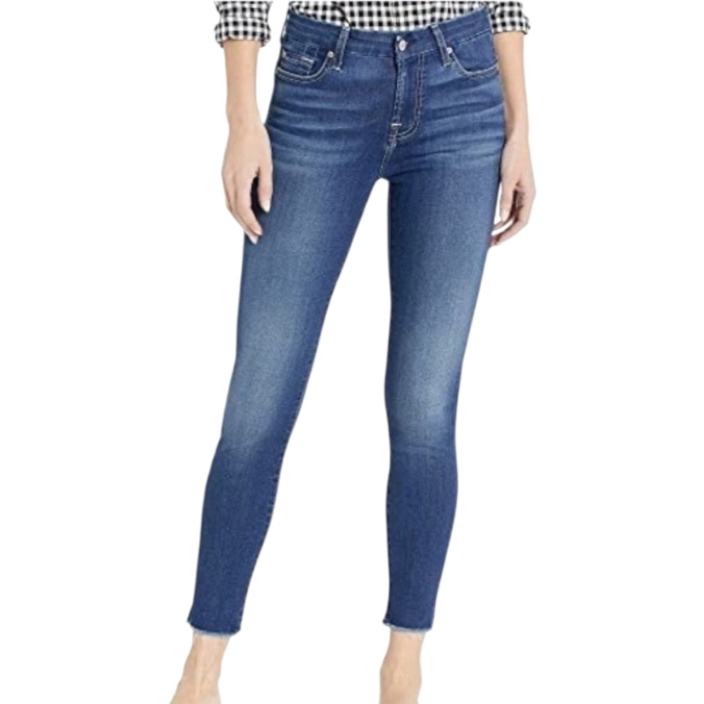 7 For All Mankind B(air) High Waist Ankle Skinny Size 30